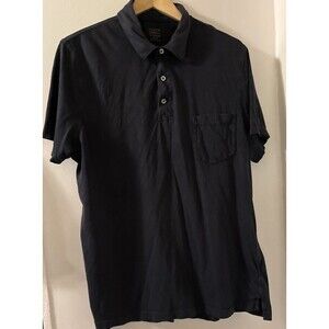 J.Crew Broken In Men Size XL Solid Navy Soft Touch Short Sleeve Polo Shirt
